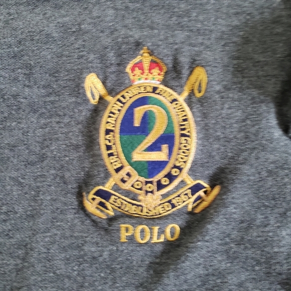 Polo Ralph Lauren| Logo Polo Short Sleeve Custom Fit Gray Size Large - Picture 2 of 6